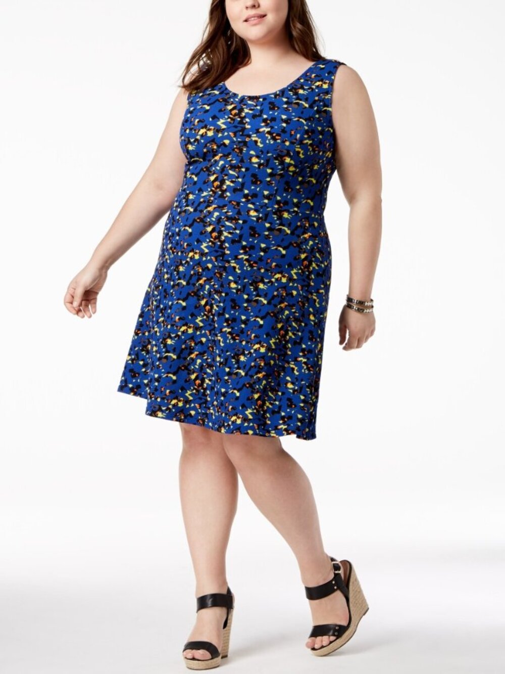 Fox & Royal Womens Printed A Line Dress